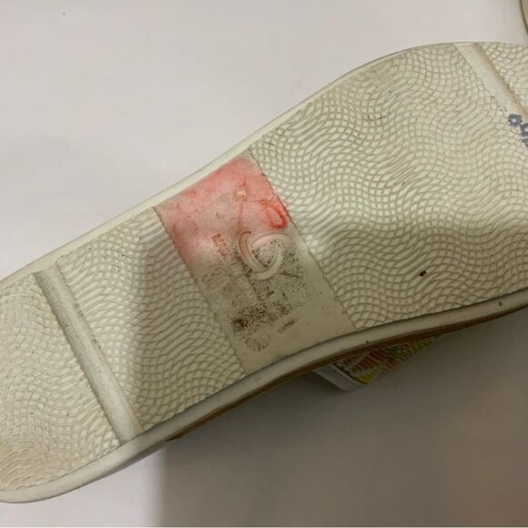 Kanna Multi-Color Slide Platform Wedge Espadrille Sandals Shoes Women's 39 / 9 - Picture 9 of 16